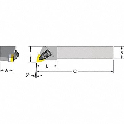 Indexable Profiling End Mill 1-1/4 PHC MPN:DWLNR 12-4B