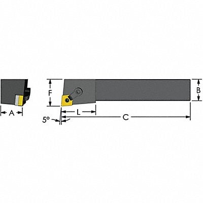 Indexable Profiling End Mill 1 PHC MPN:MCLNR 16-5D