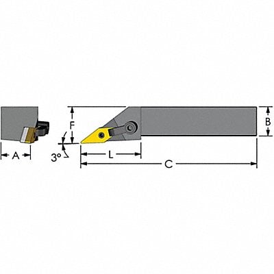 Indexable Profiling End Mill 3/4 PHC MPN:MVJNL 16-3D