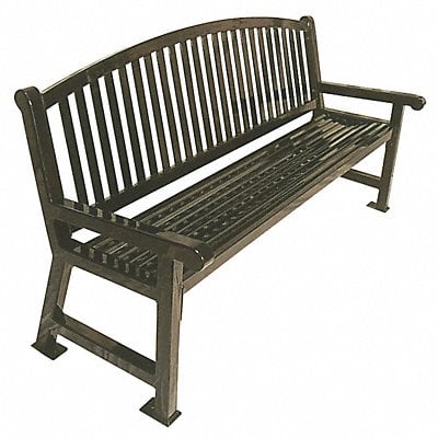 Outdoor Bench 48 in L 36 in Brown MPN:922-B4-BROWN