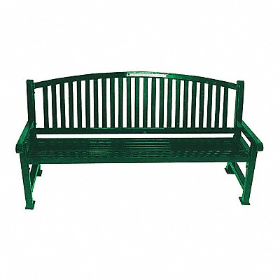 Outdoor Bench 48 in L 36 in H Green MPN:922-B4-GREEN