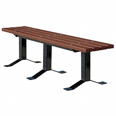 Outdoor Bench 96 in L Brown Plastic MPN:952SM-BRN8