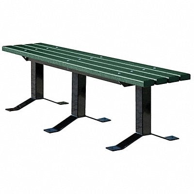 Outdoor Bench 96 in L Grn Rcycld MPN:952SM-GRN8