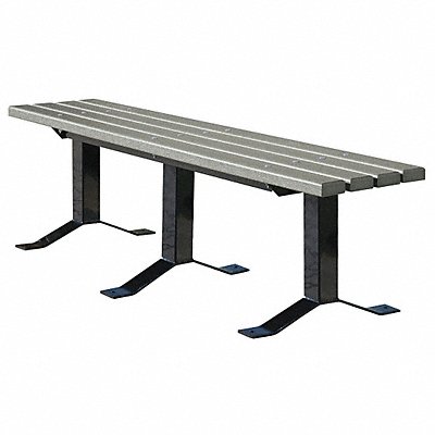 Outdoor Bench 96 in Gray RCYCLD PLSTC MPN:952SM-GRY8