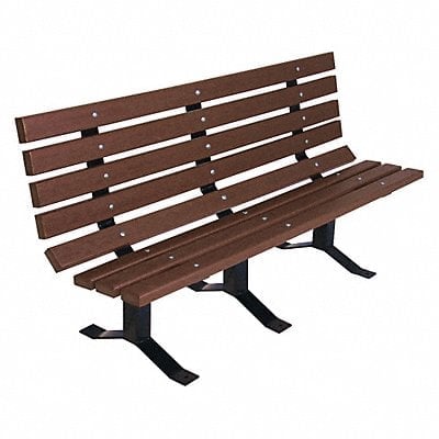 Outdoor Bench 96 in L Brwn RCYCLD PLSTC MPN:982SM-BRN8