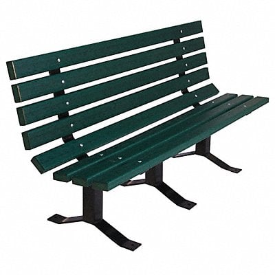 Outdoor Bench 72 in L Green Rcycld MPN:982SM-GRN6