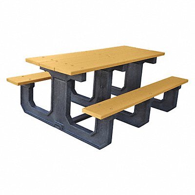 Picnic Table Cedar 72 in W Rectangular MPN:24-CDR6