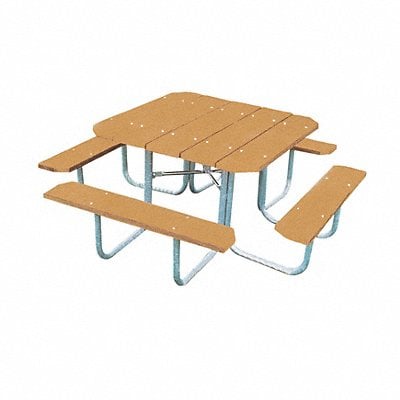 Picnic Table 76 W x76 D Cedar MPN:358-CDR48