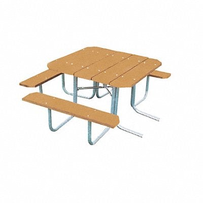 Picnic Table 76 W x63 D Cedar MPN:358H-CDR48