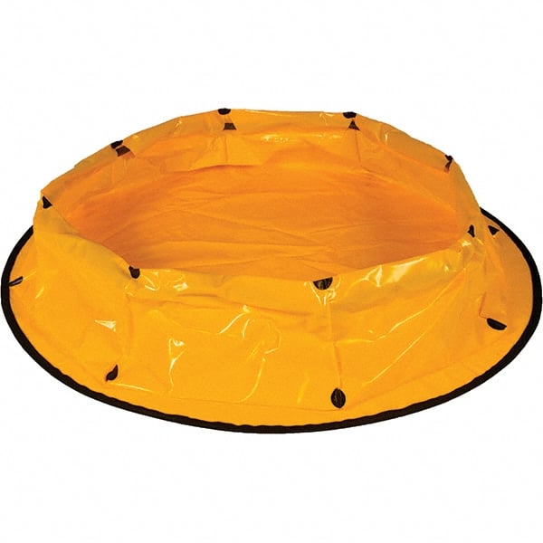 Pop-Up Pool & Sprung Steel Collapsible Berm: 100 gal Capacity, 5.4' Long, 12