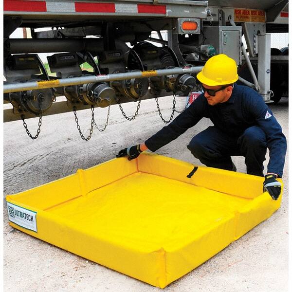 Containment Collapsible Berm & Mini-Foam Wall: 15 gal Capacity, 2' Long, 2' Wide, 6