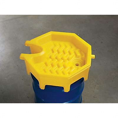 Drum Funnel Yellow Polyethylene NPT MPN:497