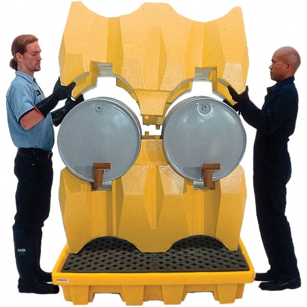 66 Gal Sump, 3,000 Lb Capacity, 4 Drum, Polyethylene P4 Drum Rack Containment System MPN:2380