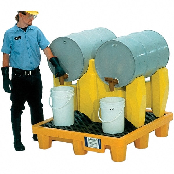 66 Gal Sump, 1,500 Lb Capacity, 2 Drum, Polyethylene P2 Drum Rack Containment System MPN:2384