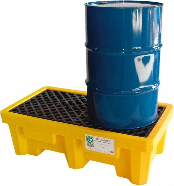 Spill Pallet: 2 Drum, 66 gal, 3,000 lb, Polyethylene MPN:1011