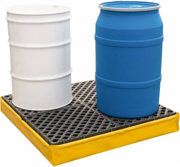 Spill Pallet: 4 Drum, 66 gal, 2,400 lb, Polyethylene MPN:1341