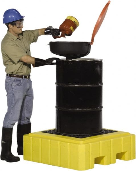 Spill Pallet: 1 Drum, 62 gal, 800 lb, Polyethylene MPN:9606