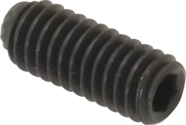 Set Screw: M4 x 10 mm, Knurled Cup Point, Alloy Steel, Grade 45H MPN:103188