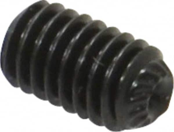 Set Screw: M6 x 10 mm, Knurled Cup Point, Alloy Steel, Grade 45H MPN:103209