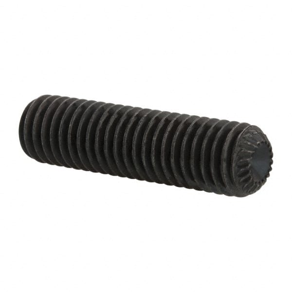 Set Screw: M8 x 30 mm, Knurled Cup Point, Alloy Steel, Grade 45H MPN:103235