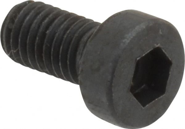 Hex Socket Cap Screw: M5x0.8 x 10.00 mm, Low Socket Cap, Alloy Steel, Black Oxide Finish MPN:103500