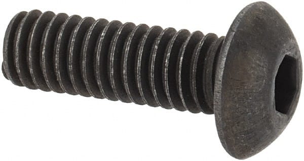 M4x0.70 12mm Length Under Head Hex Socket Drive Button Socket Cap Screw MPN:106363