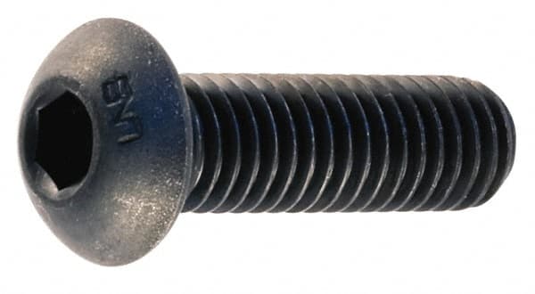 M5x0.80 30mm Length Under Head Hex Socket Drive Button Socket Cap Screw MPN:106370