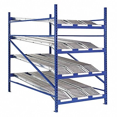 Gravity Flow Shelf 72inx2 5/8inx96in Blu MPN:RR99K2R8X6-L