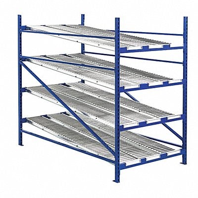 Gravity Flow Shelf 96inx84inx96in Blue MPN:RR99K2R8X8-L