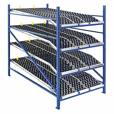 Gravity Flow Shelf 72inx2 5/8inx48in Blu MPN:RR99K2W4X6-L