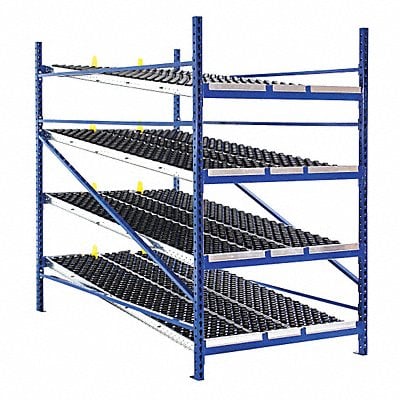 Gravity Flow Shelf 96inx2 5/8inx96in Blu MPN:RR99K2W8X8-L