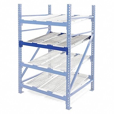 Gravity Flow Shelf 96inx2 5/8inx48in Blu MPN:RR99S2R4X8-L