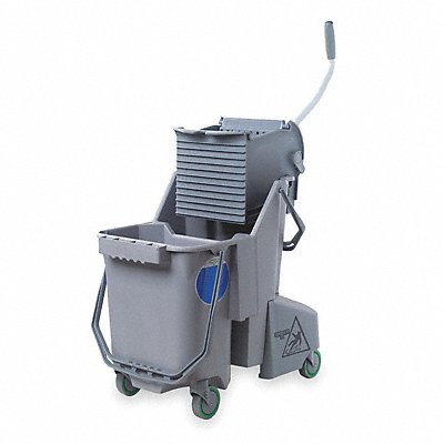 Mop Bucket and Wringer Gray 8 gal MPN:COMBG