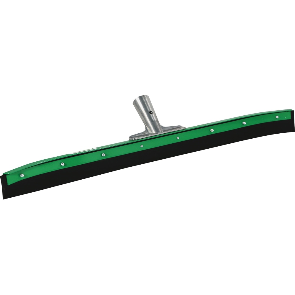 Unger AquaDozer 36in Heavy Duty Curved Floor Squeegee - 36in Rubber Blade - Heavy Duty, Durable, Sturdy - Black, Green MPN:FP90CCT