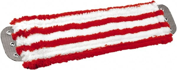 Wet Mop Pad: Quick Change, Medium, Red & White Mop, Microfiber MPN:MD40R