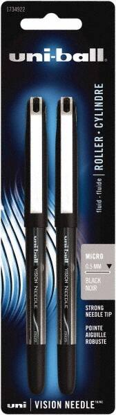 Pack of (2), Roller Ball 0.5mm Stick Pens MPN:1734922