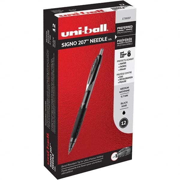 Retractable Pen: 0.7 mm Tip, Black Ink MPN:1736097