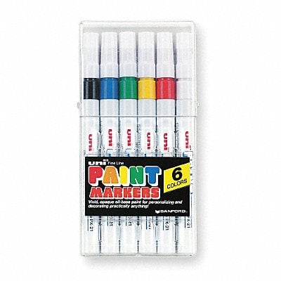 Paint Markers Asrt Colors Fine PK6 MPN:63720