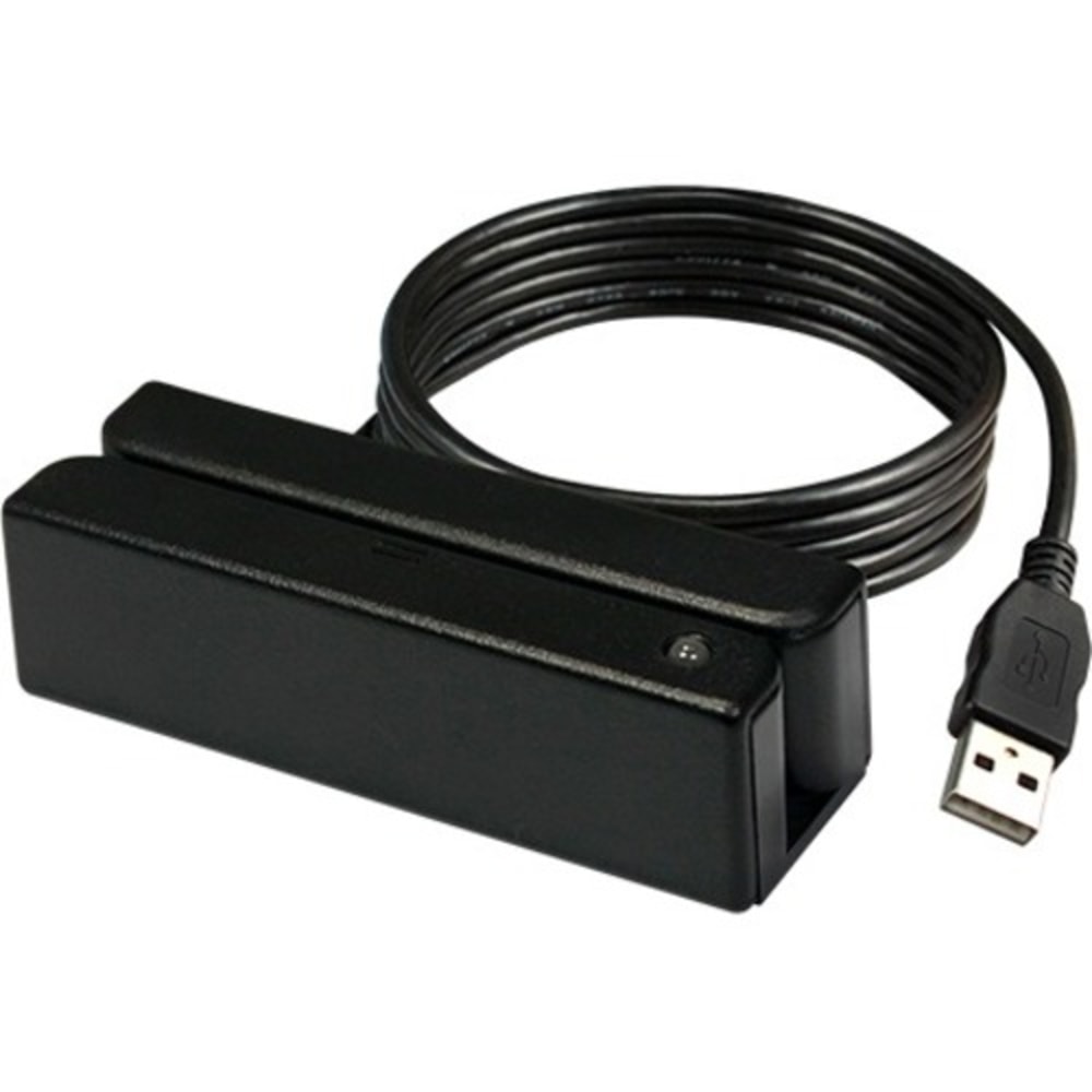 Uniform Industrial USB Magnetic Stripe Card Reader - Triple Track - 55 in/s - USB - Black MPN:MSR213E-33AUKNR