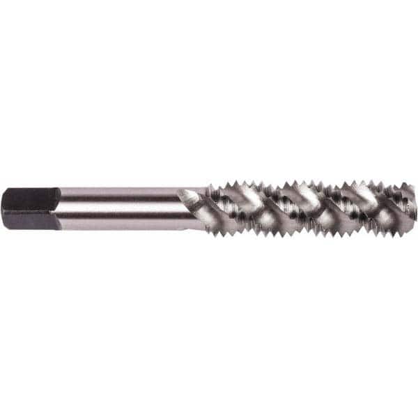 Spiral Flute Tap: M4 x 0.70, Metric Coarse, 3 Flute, Plug, 6H Class of Fit, High Speed Steel, Bright/Uncoated MPN:6008669