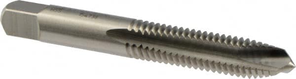 Spiral Point Tap: 3/8-16 UNC, 3 Flutes, Plug Chamfer, 3B Class of Fit, High-Speed Steel, Bright/Uncoated MPN:6007652