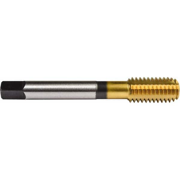 Thread Forming Tap: #10-24 UNC, 2B/3B Class of Fit, Bottoming, Powdered Metal High Speed Steel, TiN Coated MPN:6008113