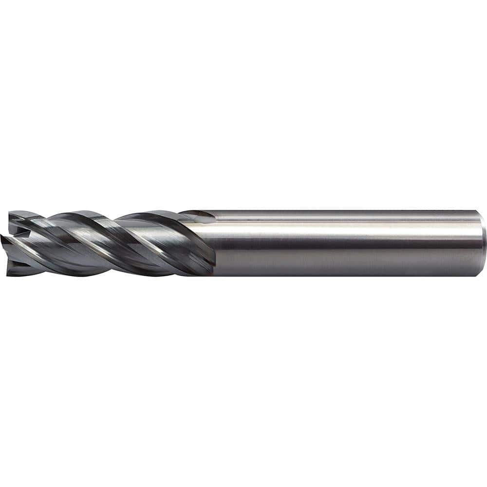 Square End Mill: 1 mm Dia, 4 Flutes, 3 mm LOC, Solid Carbide, 40 ° MPN:2215011