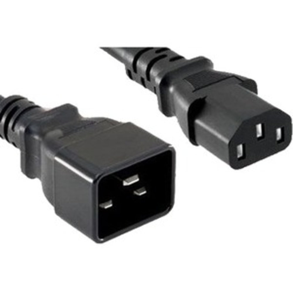 UNC Group - Power cable - power IEC 60320 C13 to IEC 60320 C20 - 250 V - 15 A - 3 ft - black (Min Order Qty 7) MPN:PWCD-C13C20-15A-03F-BLK