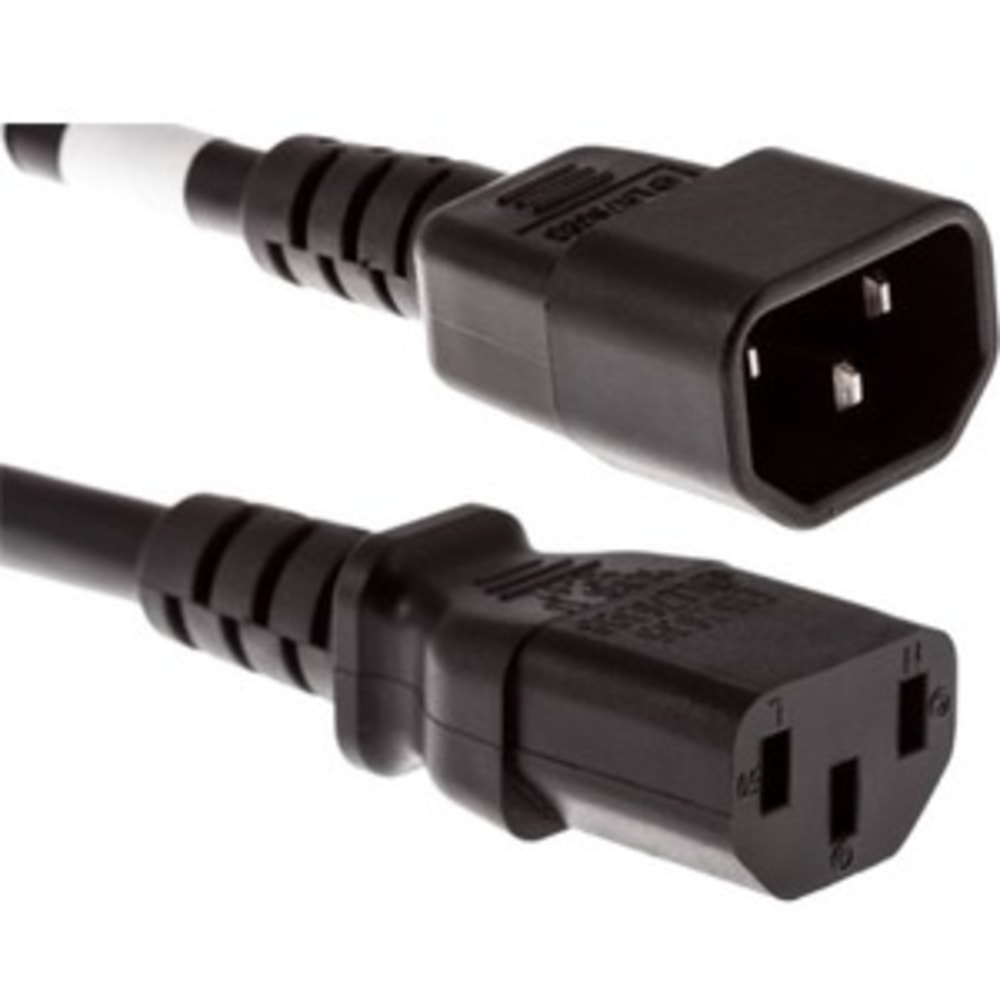 UNC Group PDU/ Server Ultra Flexible - Power cable - power IEC 60320 C13 to IEC 60320 C14 - 250 V - 10 A - 2.5 ft - black (Min Order Qty 15) MPN:PWRC13C142.5FBLK