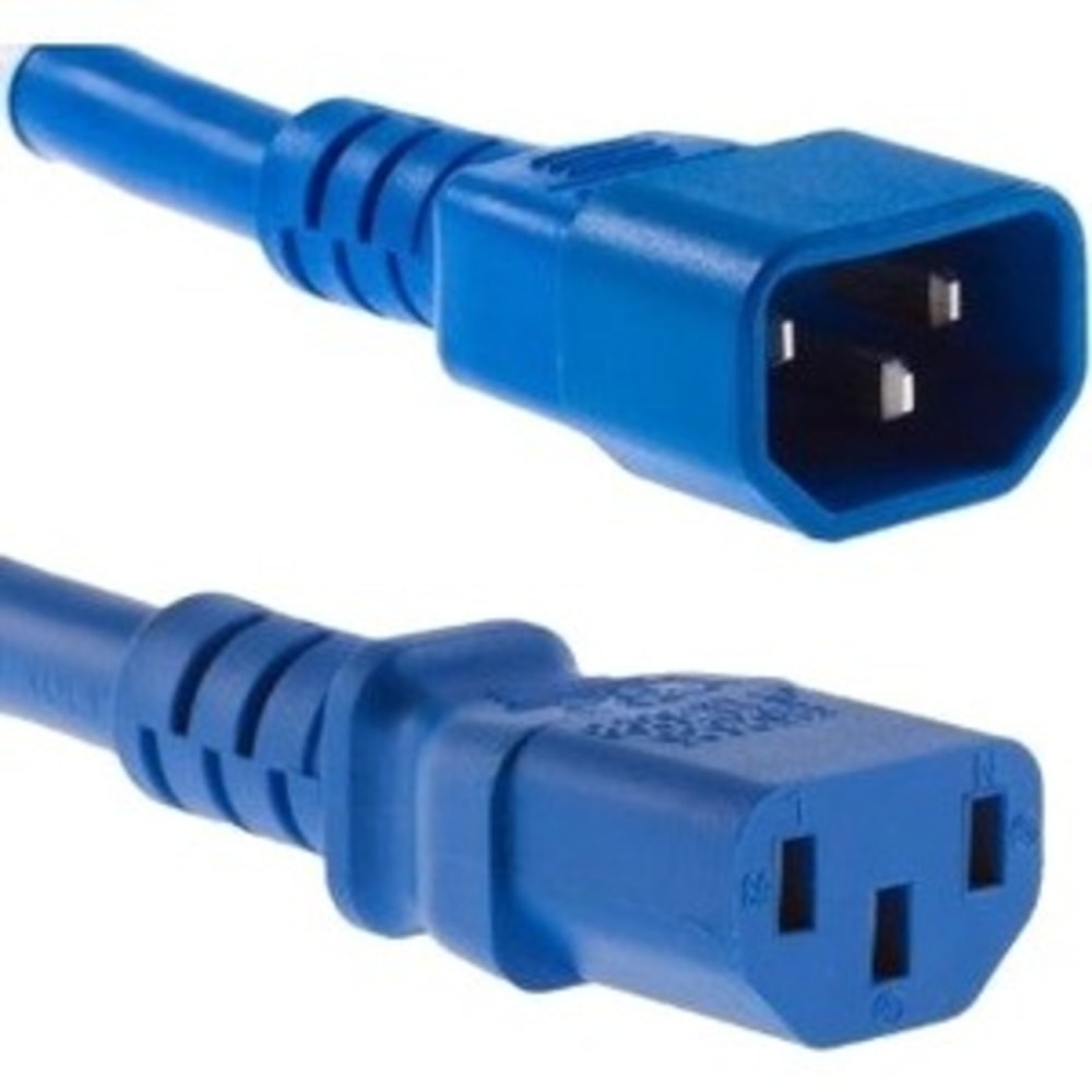 UNC Group - Power cable - power IEC 60320 C13 to IEC 60320 C14 - 250 V - 10 A - 2.5 ft - blue (Min Order Qty 15) MPN:PWRC13C142.5FBLU