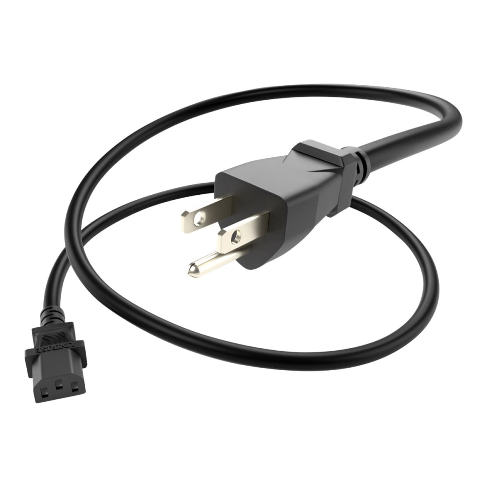 UNC Group - Power cable - NEMA 5-15P to power IEC 60320 C13 - AC 125 V - 10 A - 3 ft - molded - black - North America (Min Order Qty 15) MPN:PWCD-515PC13-10A-03F-BLK