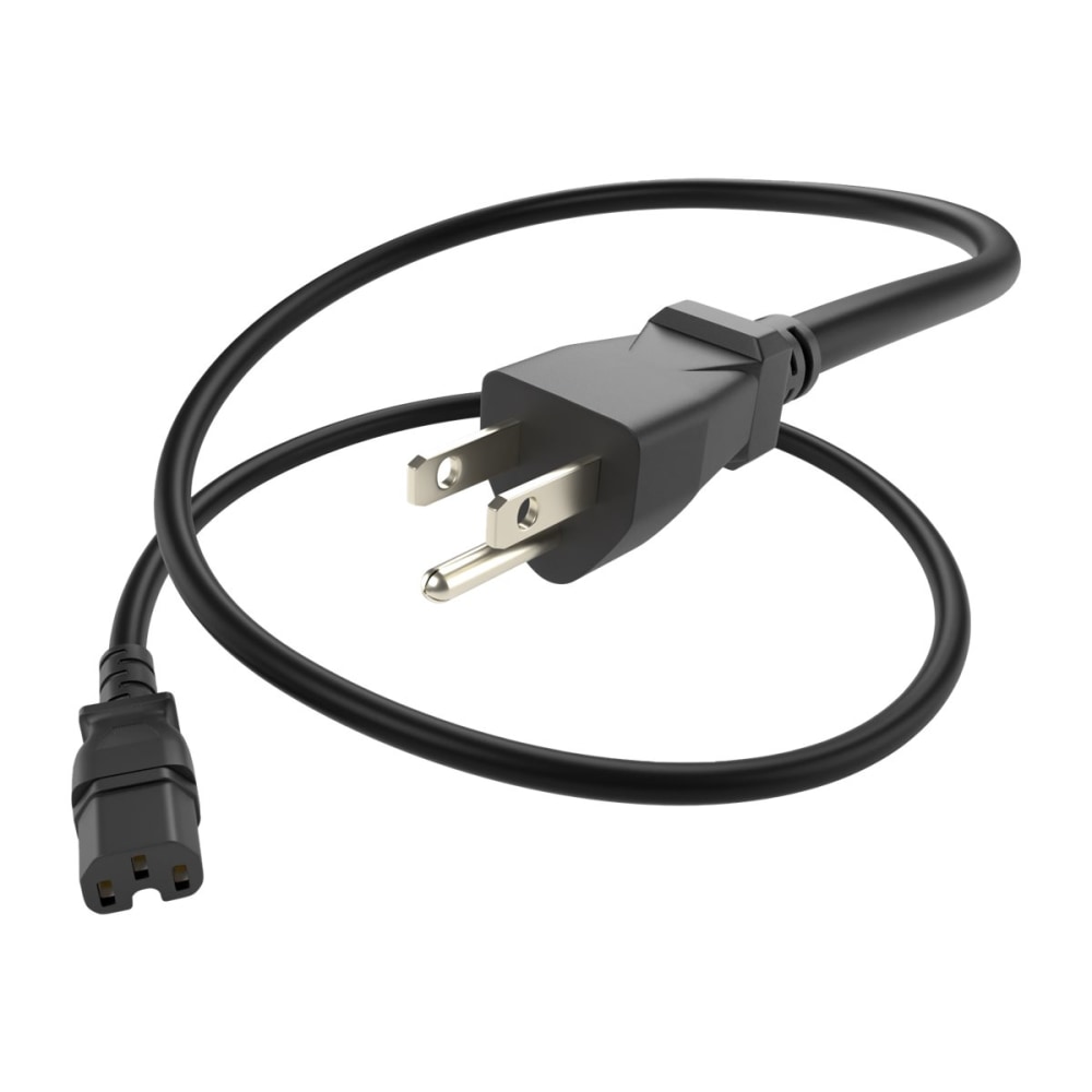 UNC Group - Power cable - NEMA 5-15P to IEC 60320 C15 - AC 250 V - 15 A - 6 ft - black (Min Order Qty 4) MPN:PWCD-515PC15-15A-06F-BLK