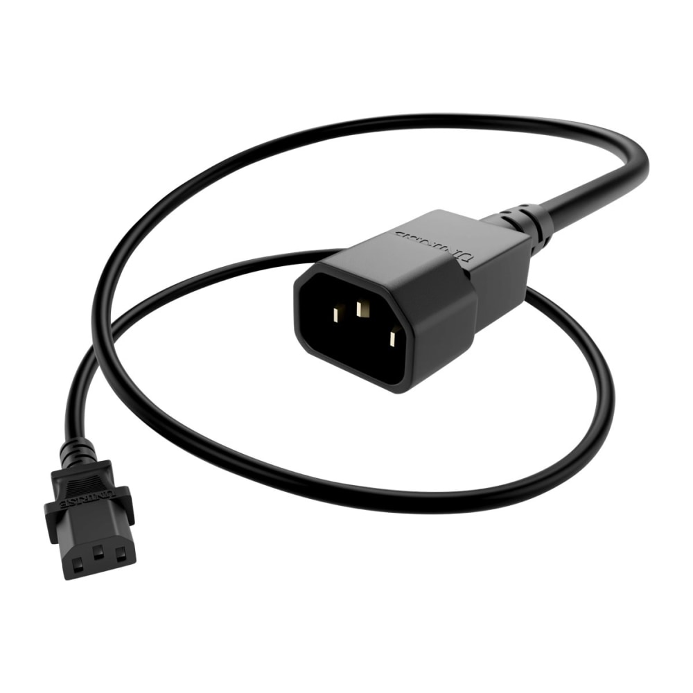 UNC Group - Power extension cable - IEC 60320 C13 to IEC 60320 C14 - 250 V - 13 A - 300 ft - black (Min Order Qty 13) MPN:PWCD-C13C14-13A-03F-BLK