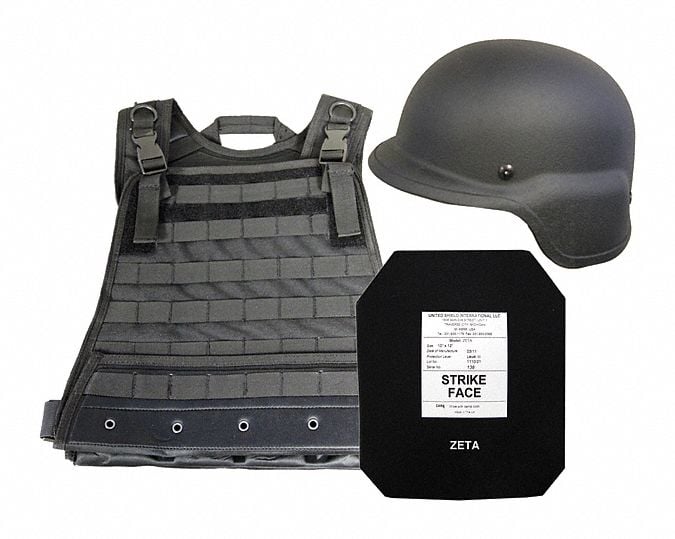 Active Shooter Kit Level IV LG Black MPN:AS-IV-LGBLK